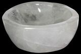 Polished Quartz Bowl - Madagascar #117467-2